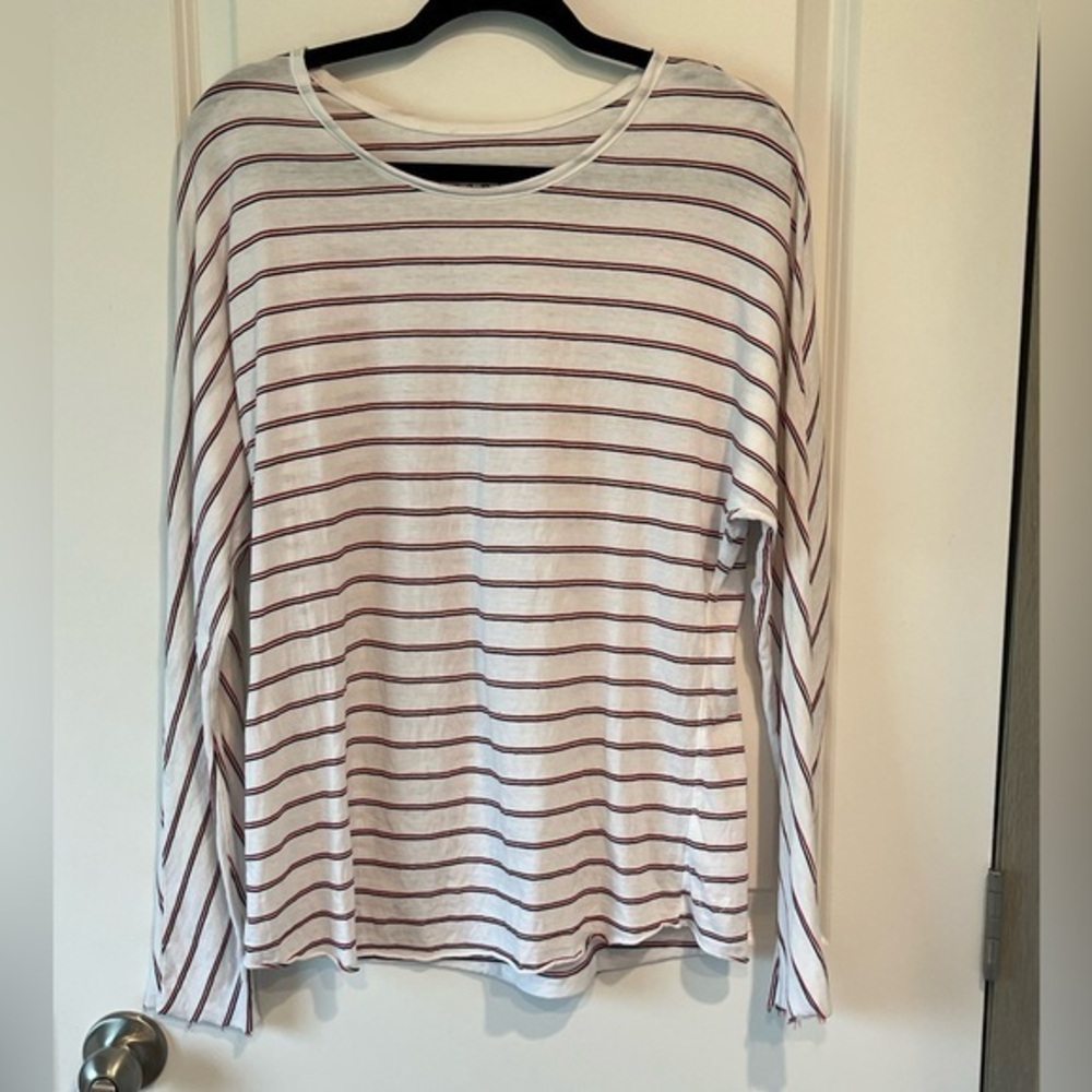 Frank & Eileen Tee Lab Continuous Long Sleeve Tee Striped Size Small